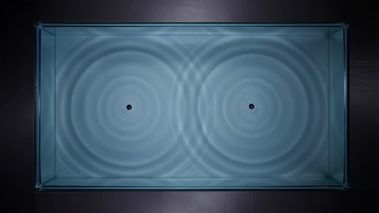 Demonstration of Water Wave Interference in a Ripple Tank