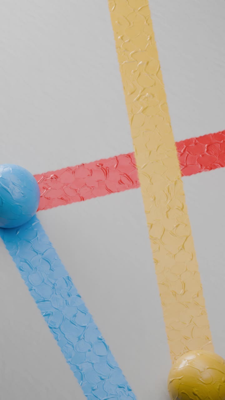 추상적인 다채로운 선과 구