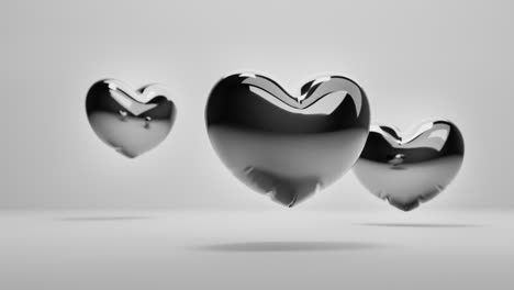 dark balloon hearts