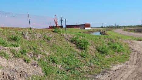 view of a portion of border wall between texas usa and mexico