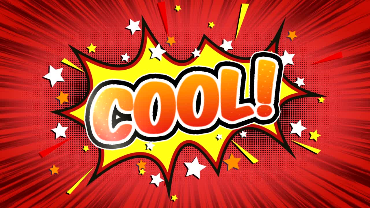 - 멋진 만화 스타일의 텍스트