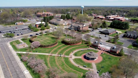 aerial-pullout-Lewisville-NC,-North-Carolina