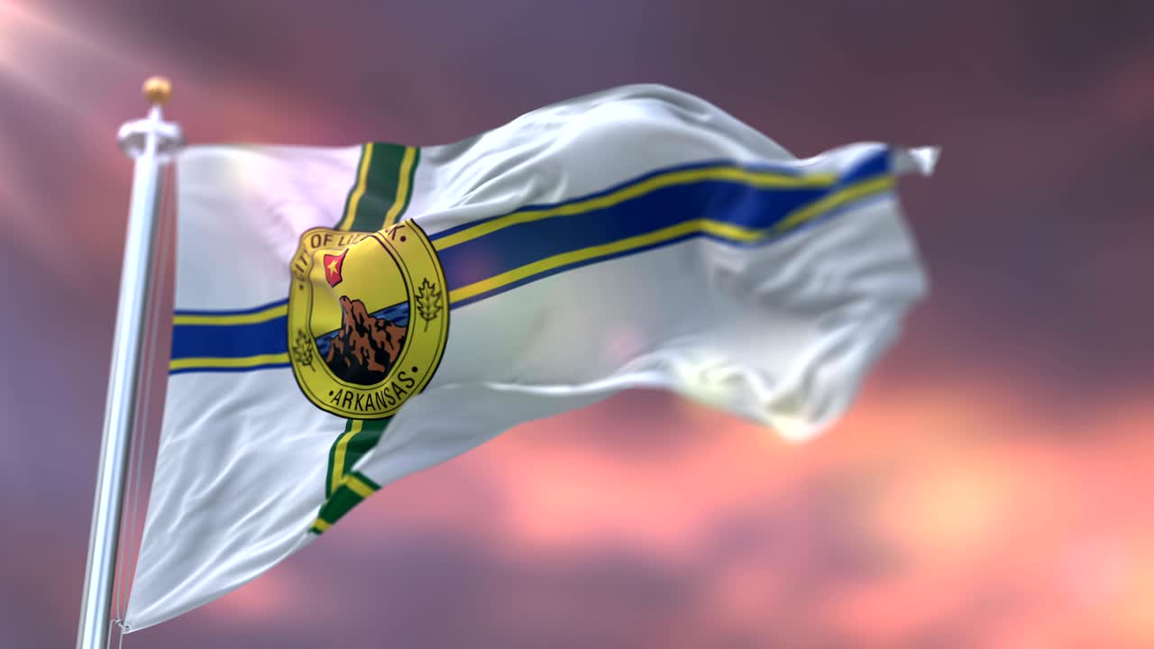 해가 지는 리틀 록의 발, 아칸소 시, 미국 - 루프