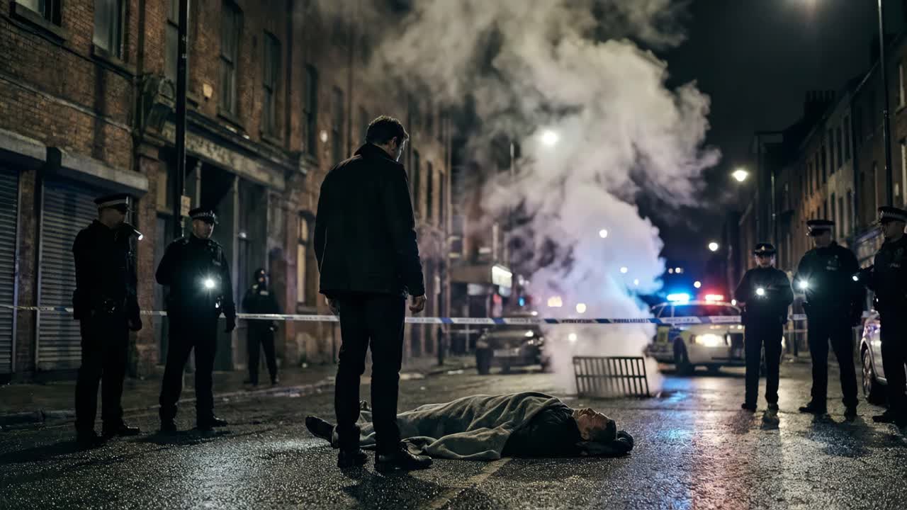 Indagine sulla scena del crimine di notte