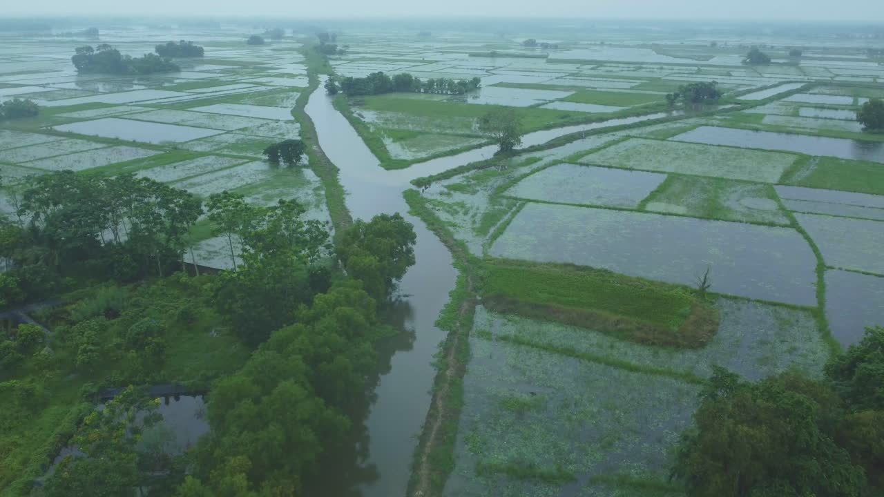 The surrounding area was flooded due to heavy rain