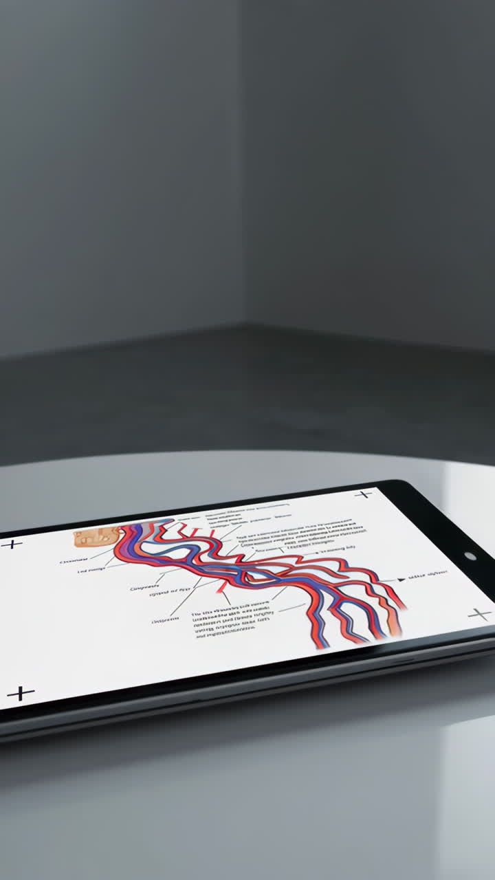 Digital Medical Illustration of the Lower Extremity Vascular System