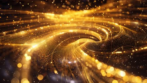 golden abstract spiral