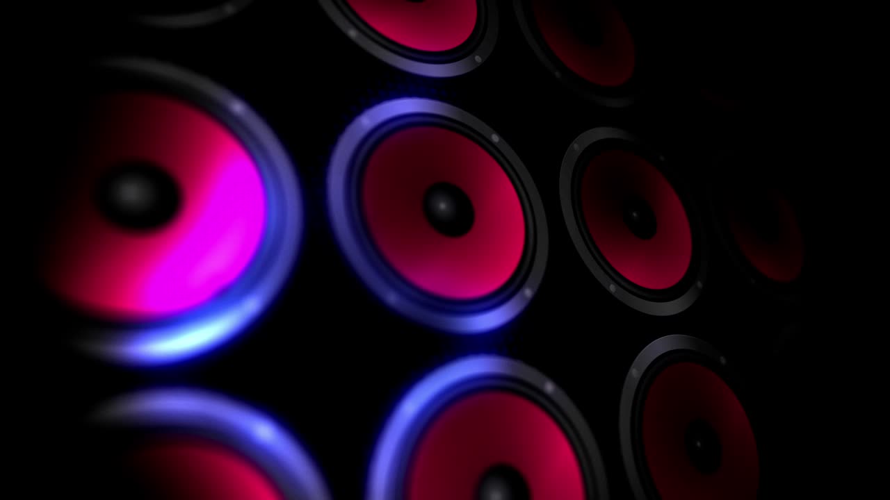 los altavoces vibran [bucle]