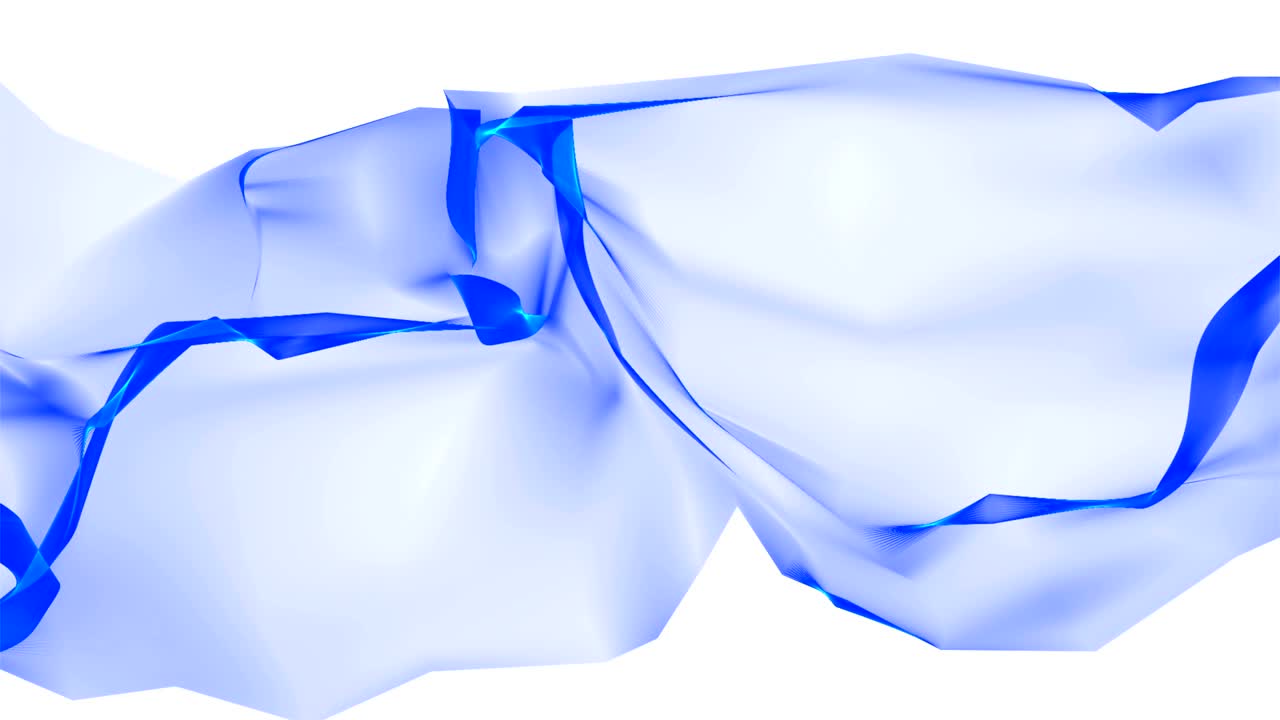 디지털 다각형 부드러운 실크 리본 부드러운 흔들림 추상적인 배경 - 새로운 동적 기술 예술 움직임 다채로운 비디오 영상