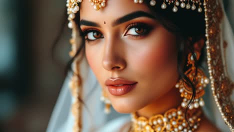 indian bride portrait