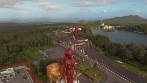 Mauritius-Grand-Bassin-drone-shot-in-4K