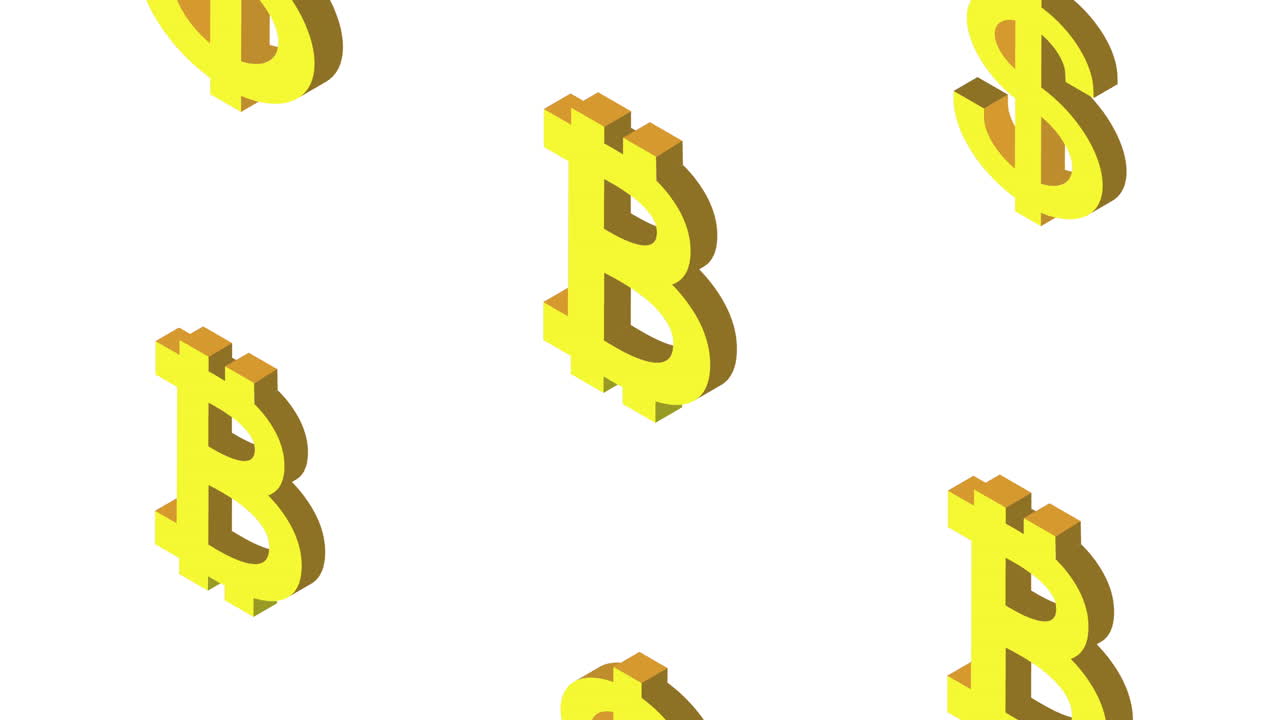 bitcoin crypto currency tech animation