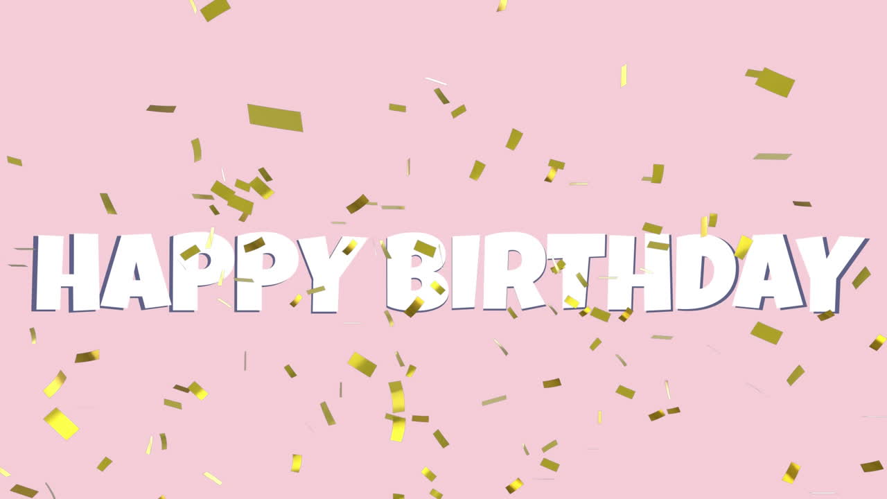 felicitación de cumpleaños con confeti