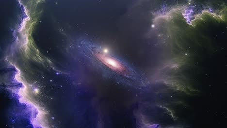 galaxy in the middle of the void of the universe