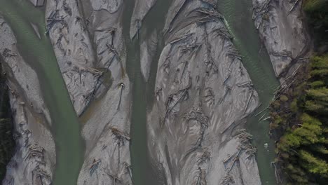 dramatic view of a glacier river in pemberton, british columbia