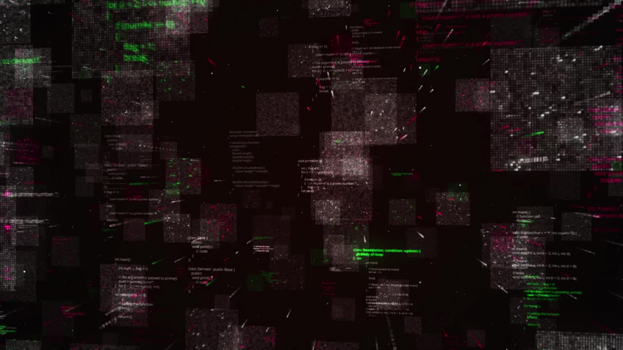 visualización de código abstracto