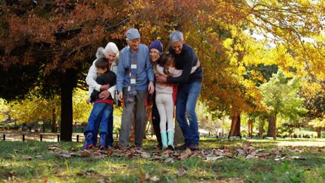 familia juntos al aire libre