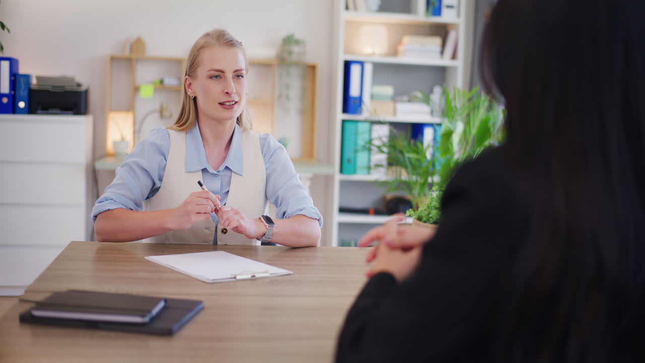 Woman Signing Real Estate Purchase Contract