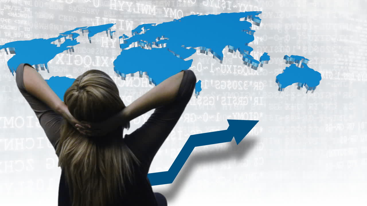 상승하는 그래프를 바라보는 사업가2