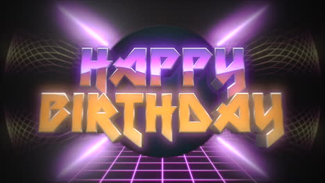 Happy-Birthday-with-disco-ball-and-grid