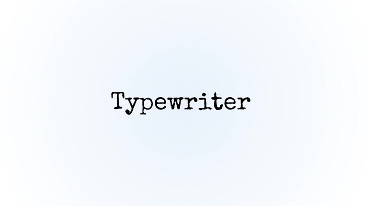 Typewriter 02 | After Effects 2023 | 3840x2160