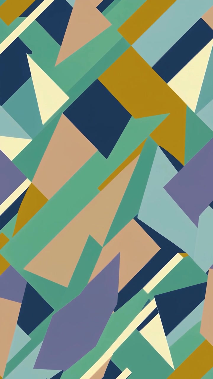 Motivo geometrico astratto dinamico con forme mutevoli