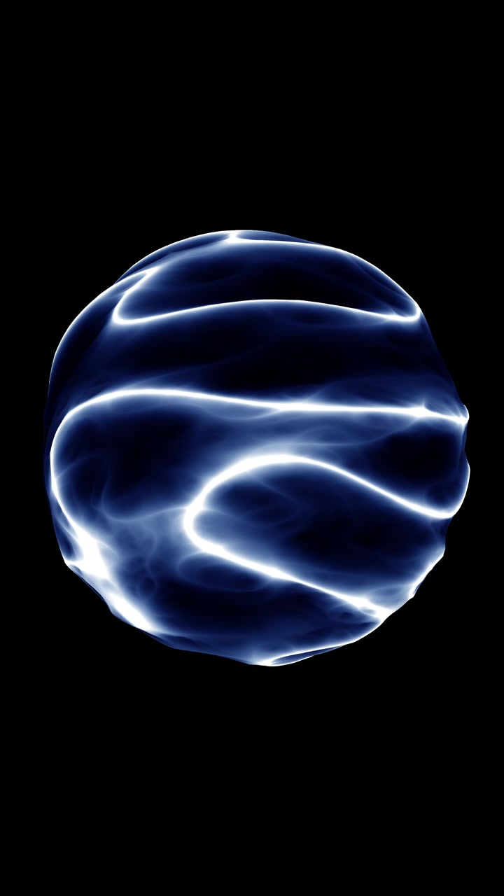 Glowing energy sphere with electric plasma waves and lightning ripples symbolizing power generation, AI energy systems, and futuristic technology. Perfect for science, energy, and innovation themes.