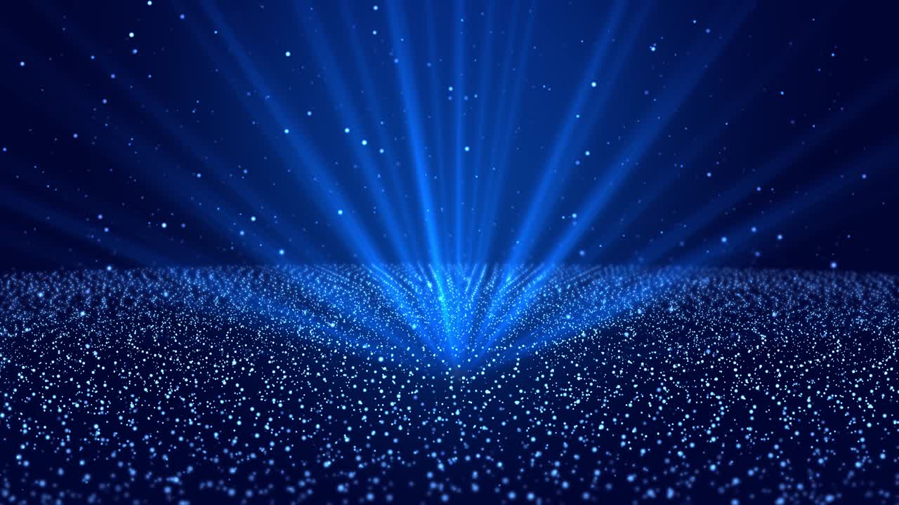 추상 4k 파란색 반이는 반이는 입자 4k 3d 루프 애니메이션 새로운 모션 배경