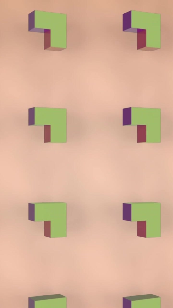 Animation of christmas trees and shapes on beige background