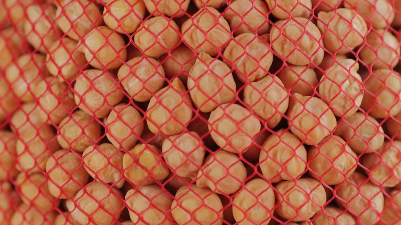 Chickpeas close up food background, chickpeas texture macro, raw cereal healthy food.