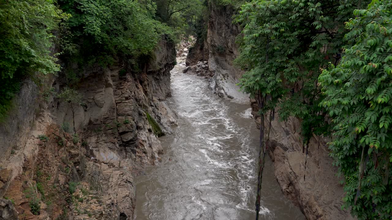 Due to the monsoon, Bagmati river flow has increased in Kathmandu, Nepal