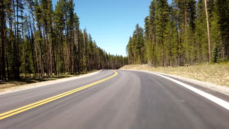pov footage of driving the cottonwood pass in colorado