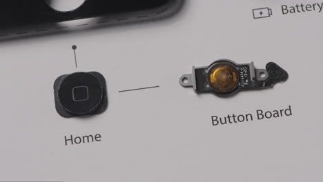 iphone home button and button board disassembly