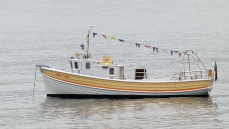 Conwy-Sea-Jay-tourist-sightseeing-boat-attraction-waiting-Llandudno-Welsh-seaside-coastline