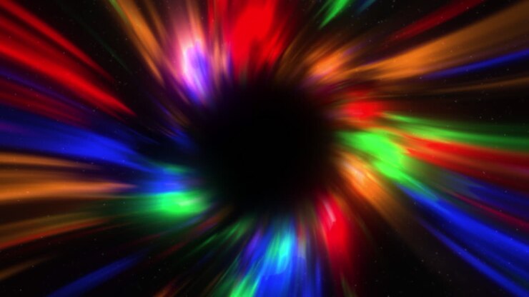 Colorful Wormhole Through Space