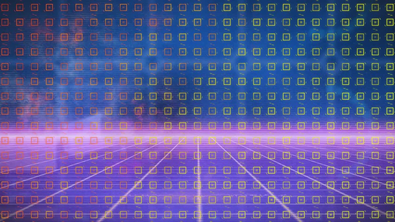 Animation of data processing over shapes