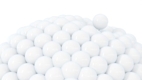 creative balls absorb other balls with white background, 3d rendering.