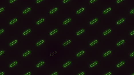 cuadrícula verde organizada un patrón visualmente atractivo en un fondo negro