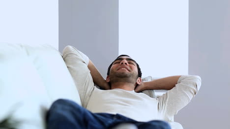 Man-relaxing-on-the-couch