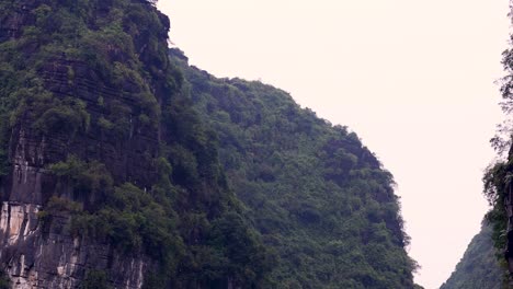 lush green mountains and serene river view