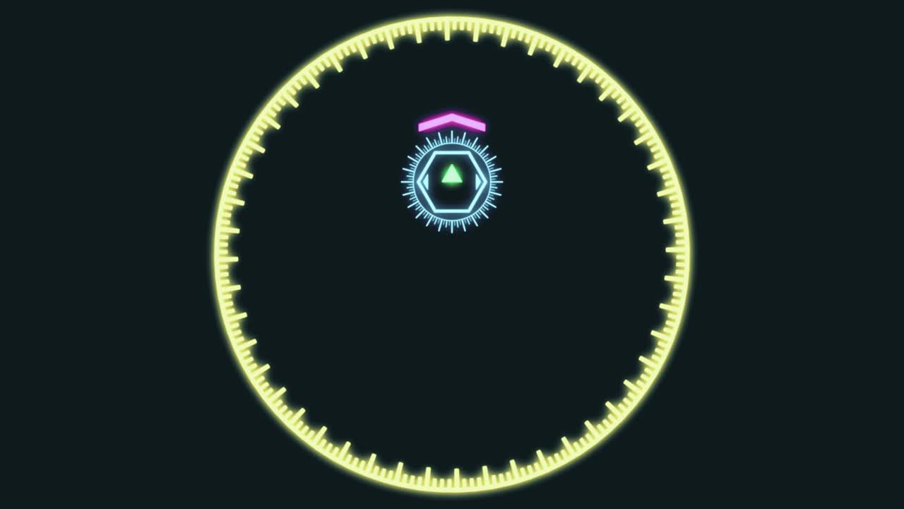 Moving HUD elements. 4K motion graphics