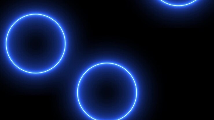 Blue ring glowing electric animation motion graphics