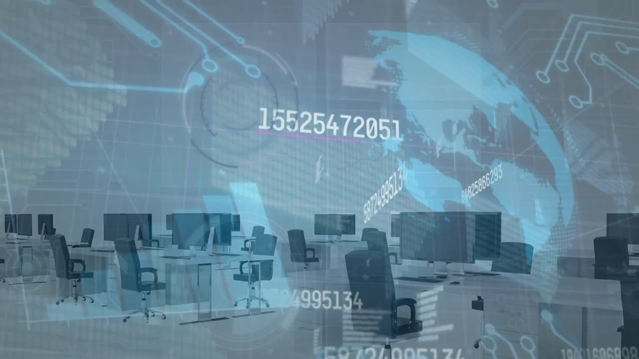 사무실에서 재무 데이터 처리의 활성화