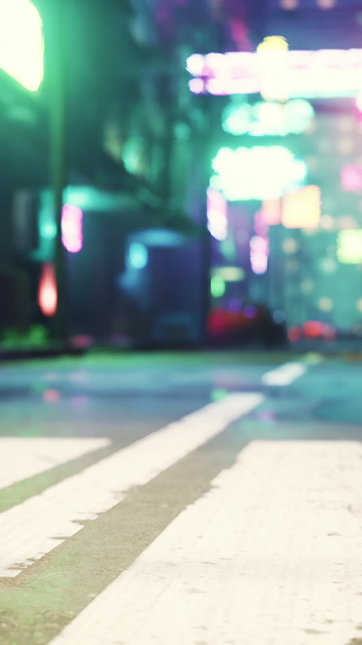 야간 도시 거리