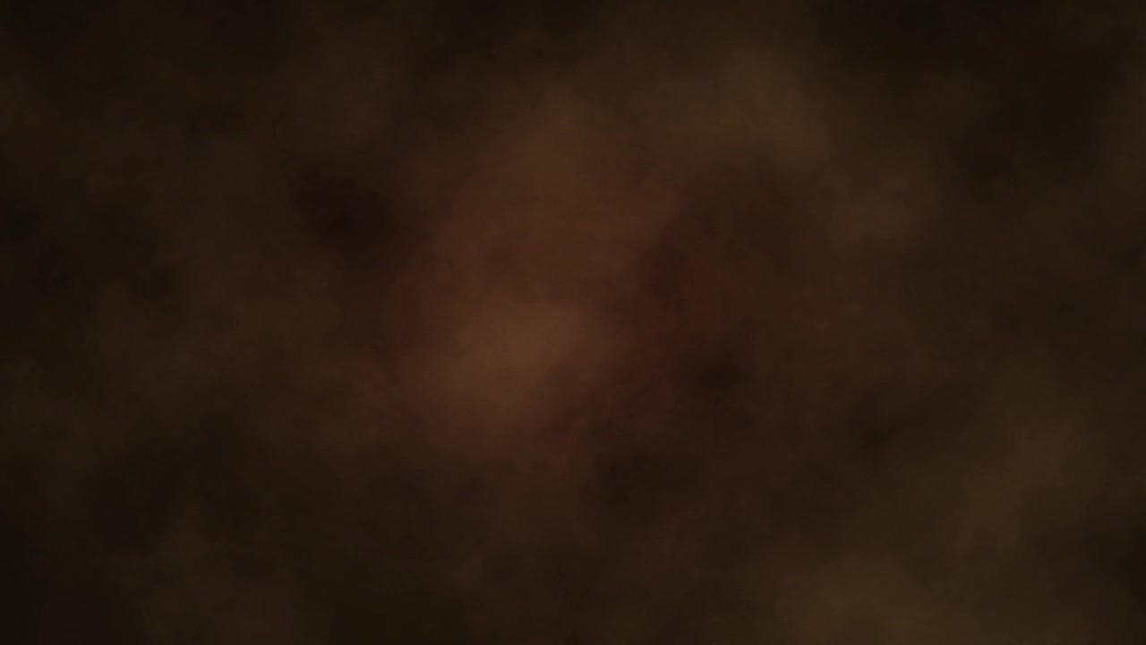 Effetto fumo o nebbia marrone scuro con bagliore caldo che si disperde attraverso un'atmosfera nebbiosa, misterioso sfondo suggestivo per un design visivo drammatico, etereo sfondo