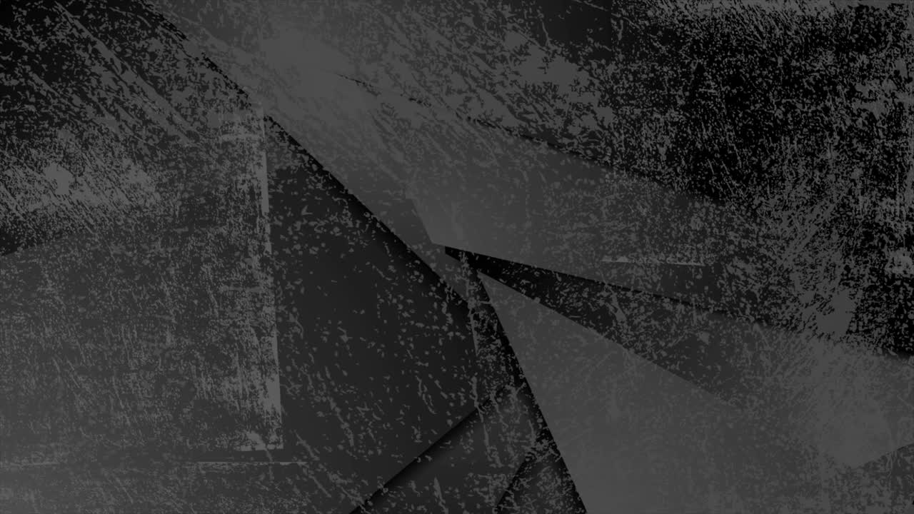Black grunge geometric corporate abstract motion background