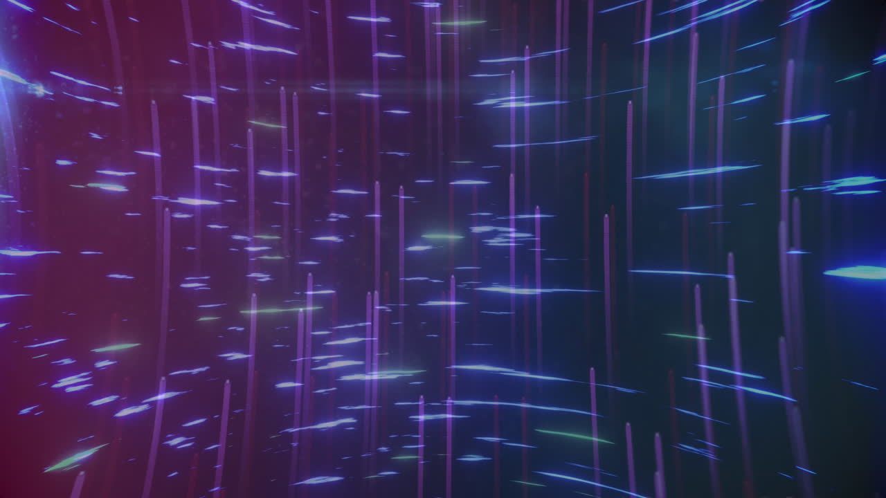 animación de senderos de luz sobre senderos de luz