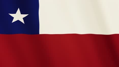 chile flag waving animation. full screen. symbol of the country