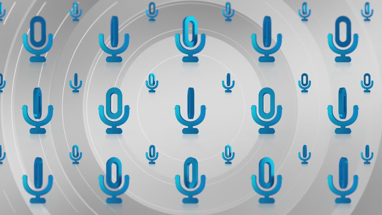 마이크 신호, 애니메이션 마이크 아이콘