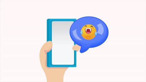 happy emoji laughing character animation